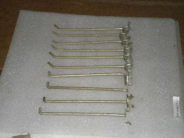 PEG BOARD 6" HOOKS, QTY. 10