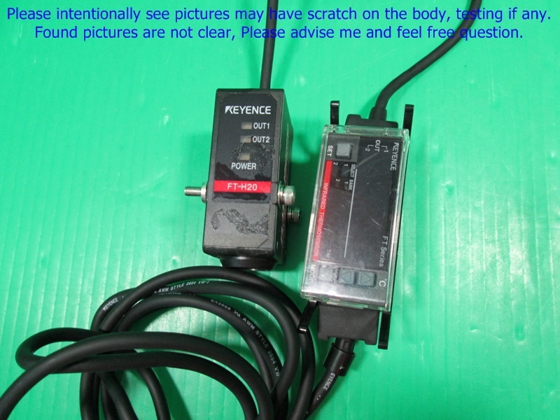 Keyence FT-H20 & FT-55, Temperature Sensor set as photos, sn:random, dφm chk