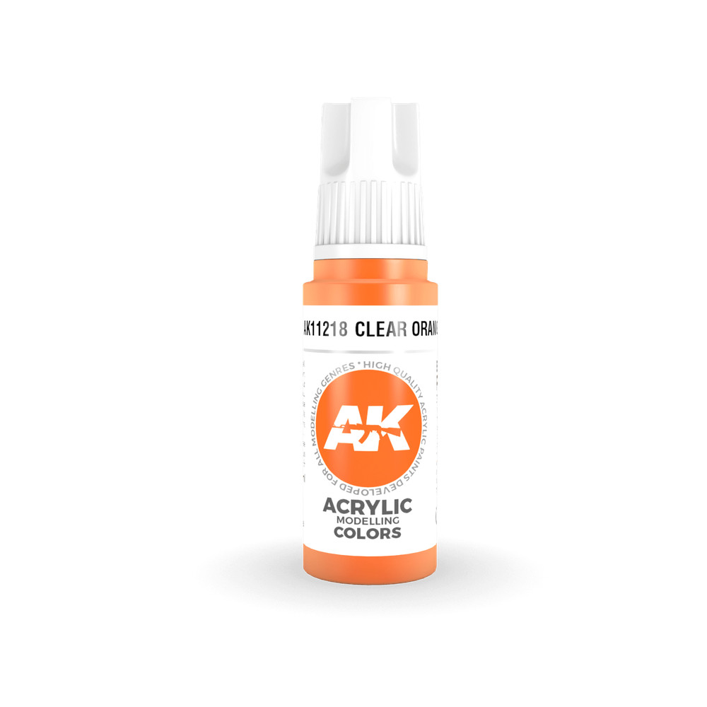 AK Interactive 3rd Gen Acrylic AK11218 Clear Orange 17ml