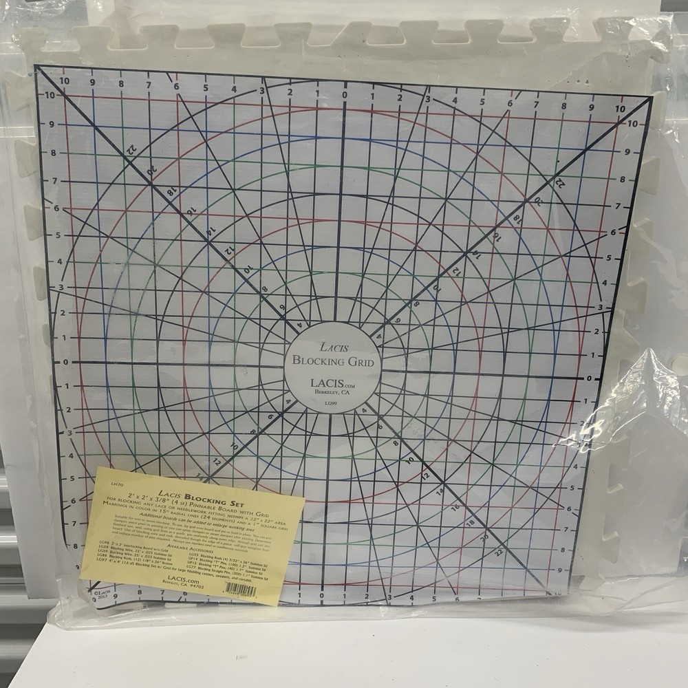 Lacis Blocking Board Set, 2 by 2-Feet Needle Working Lace Blocking Craft Sewing