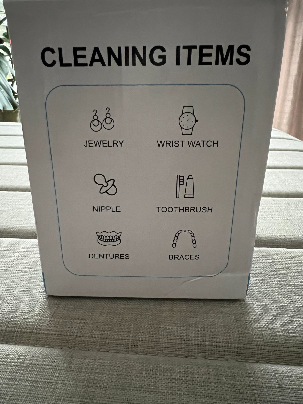 Ultrasonic Retainer Cleaner Machine, 52Khz for Jewelry Dentures Braces Wathches