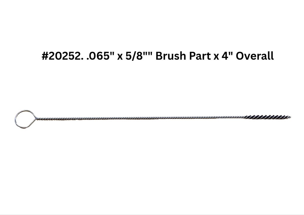 HIGHTBRUSH MINIATURE MICRO ANTI-MICROBIAL NYLON TUBE BRUSHES WITH LOOP HANDLE