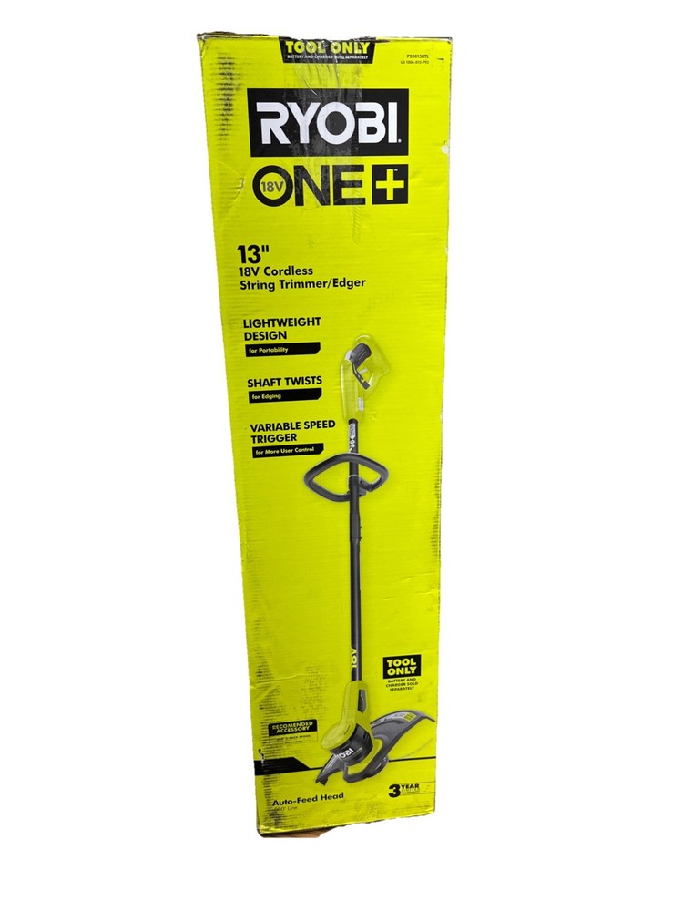 RYOBI ONE+ 18V 13 in. Cordless Battery String Trimmer (Tool Only) NO FEED HEAD