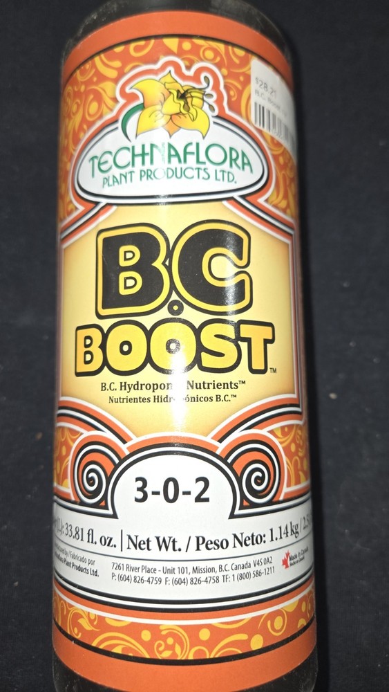 Technaflora BC Boost Liquid Nutrient Additive Nitrogen Potassium Bottle 1L