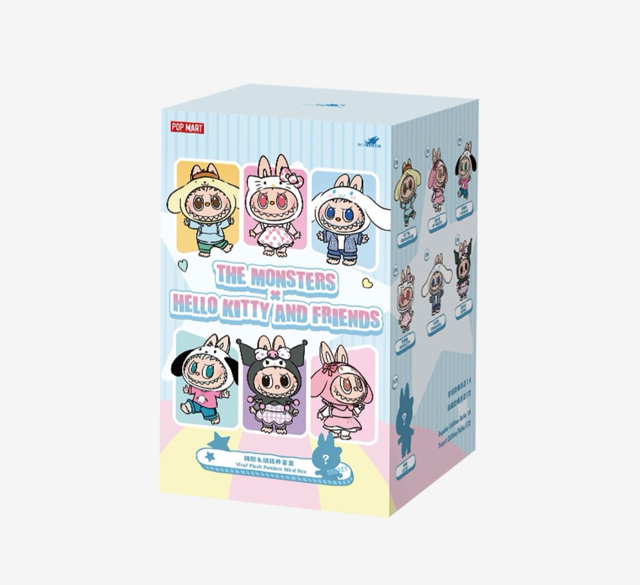 Authentic Labubu The Monsters Hello Kitty And Friends Sanrio Vinyl Plush Pendant