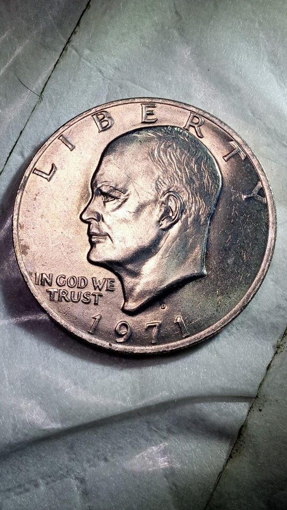 1971D Eisenhower Dollar with Errors 22.30 grams Excellent Condition