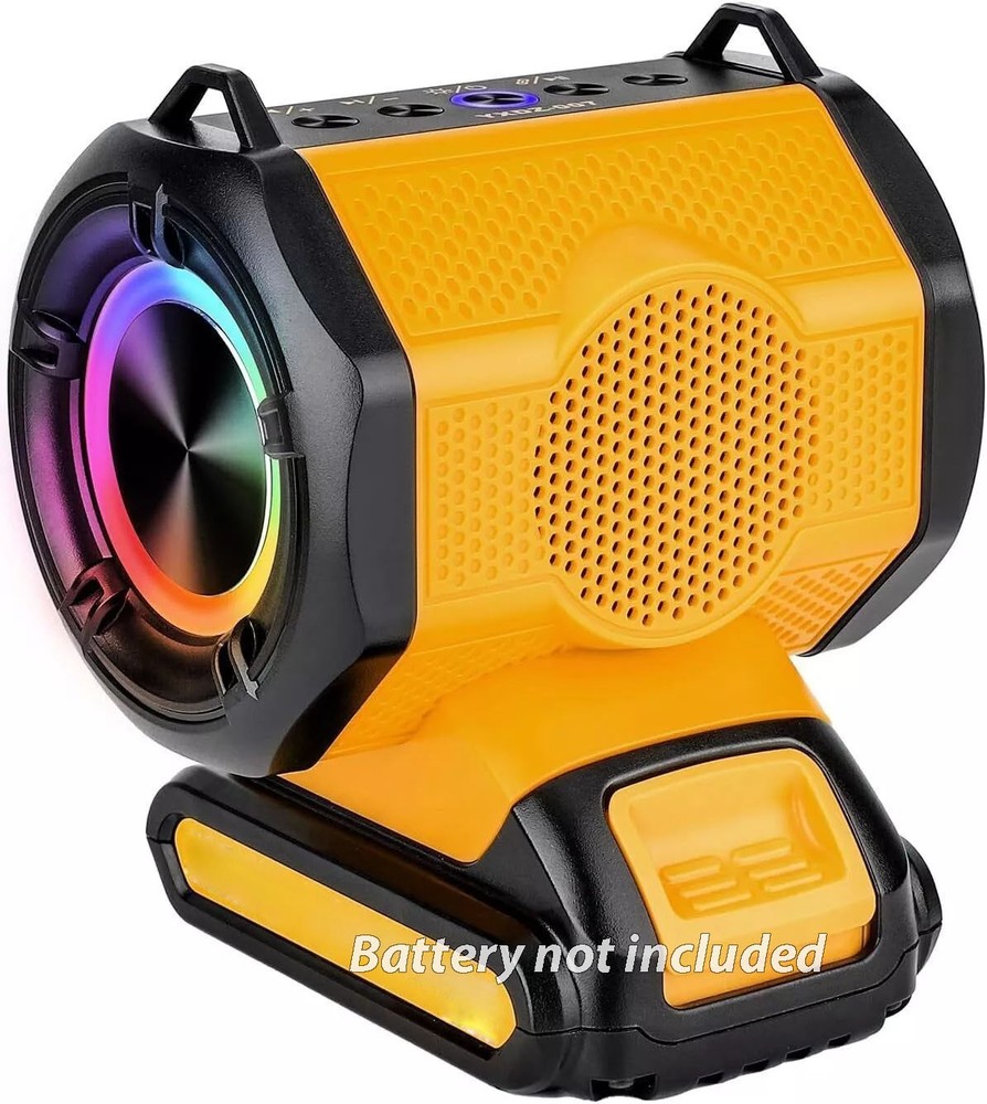 Bluetooth Speaker for Dewalt 20v Battery Cordless Small Speaker w/ TWS Function