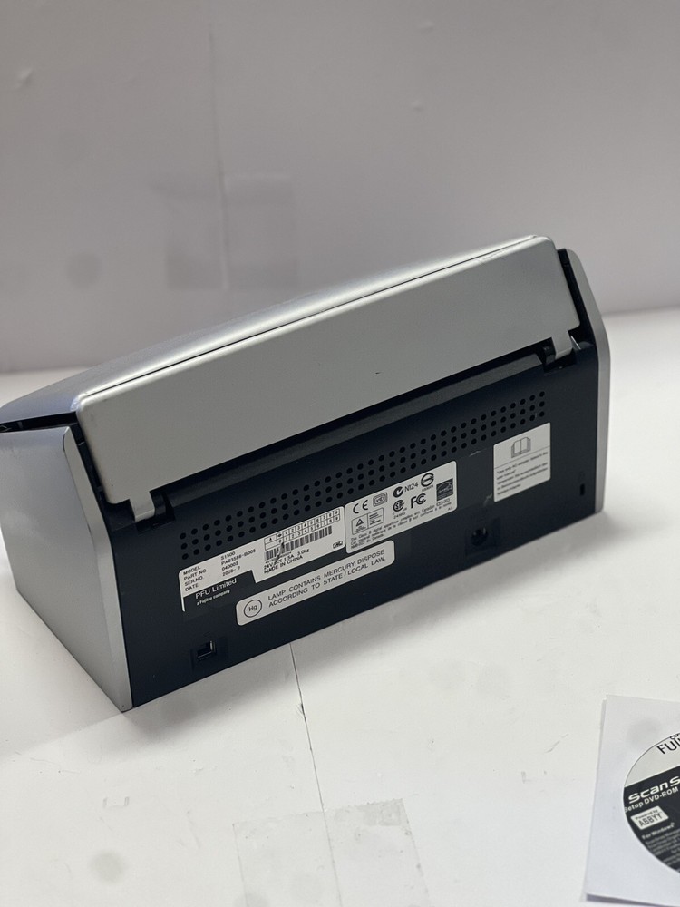 Fujitsu Scan Snap S1500 Scanner w/ AC Adapter+USB+CD