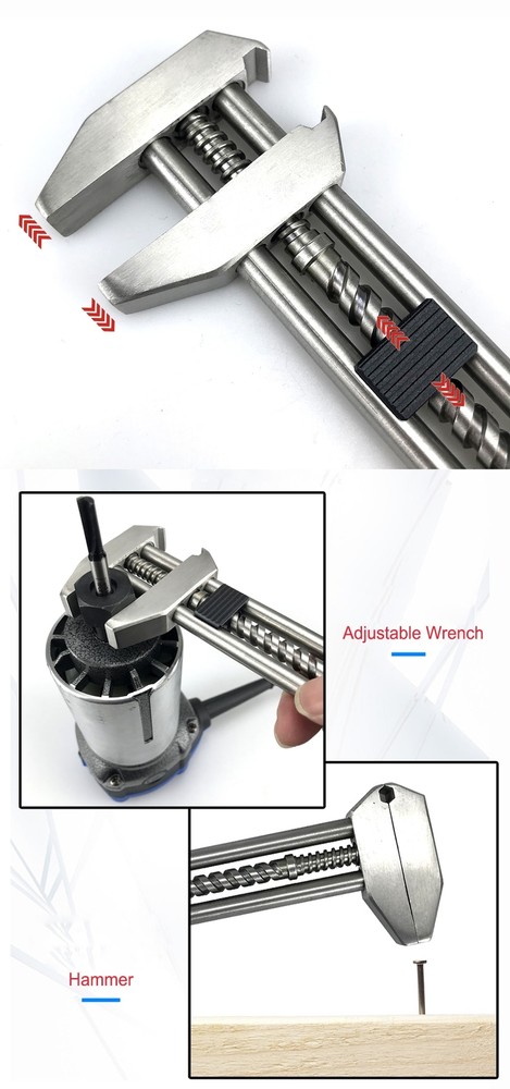 Wrench Grip Creative Adjustable Spanner Portable Outdoor Hiking Camping Tools