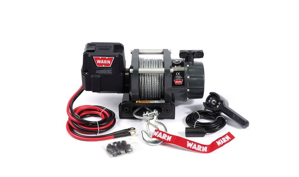 Warn 99963 Ce Version Vehicle Mounted Trailer Winch 5000 lb Line Pull Capacity