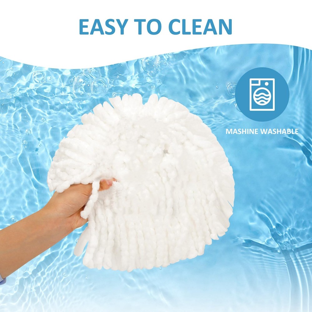 6 Pack Spin Mop Replacements Head Compatible For Easywring 1tank Systemreusable
