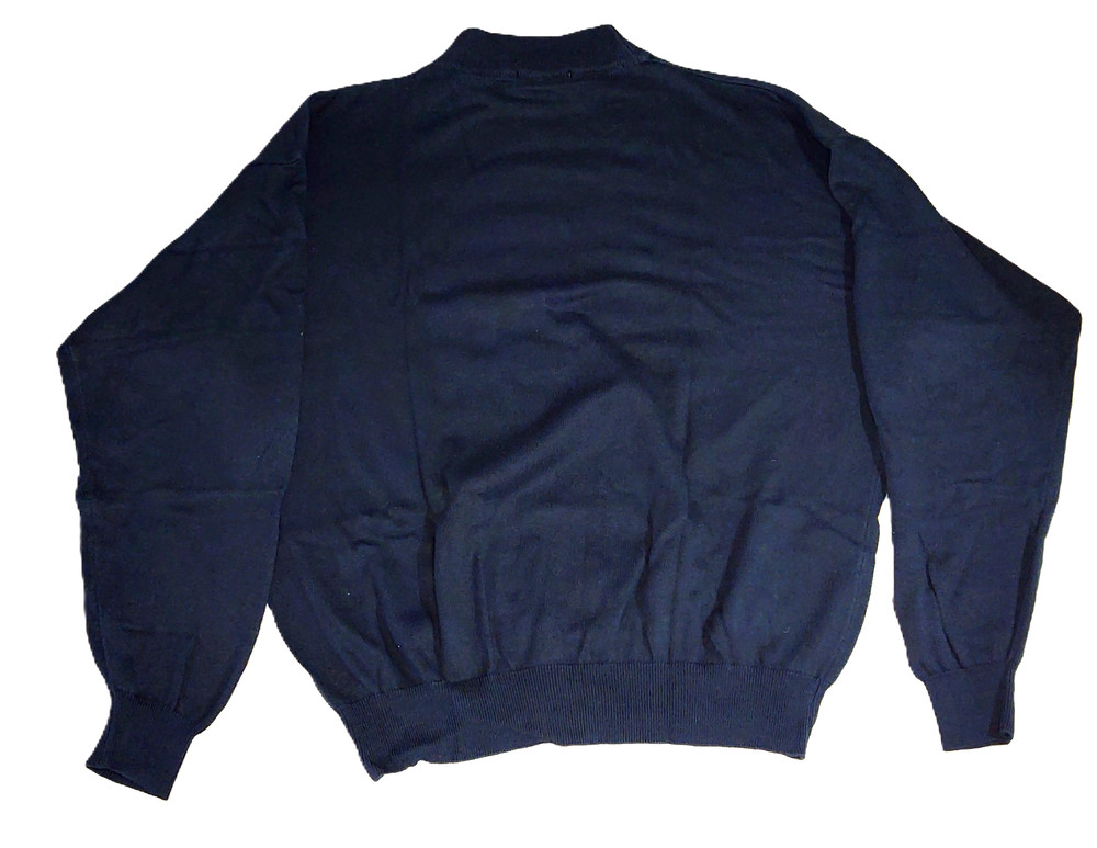 VTG  MENS BLACK KNIT PULLOVER MOCK TURTLENECK