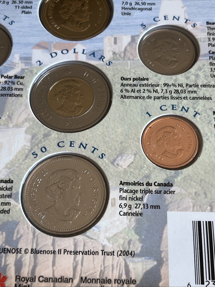 2004 royal canadian mint uncirculated set