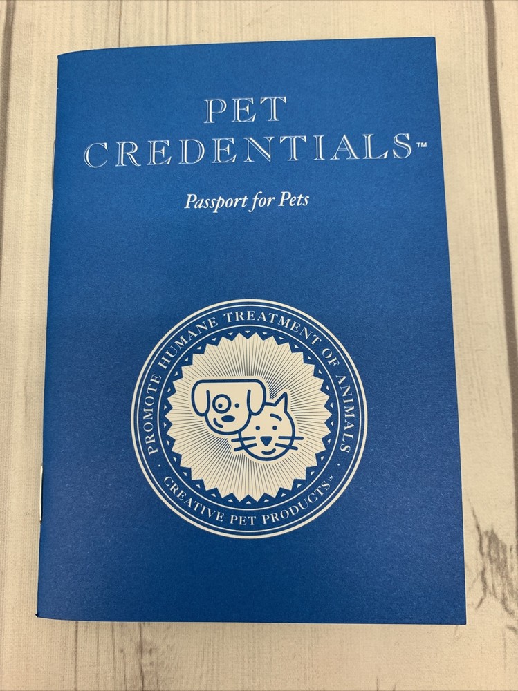 pet credentials passport for pets booklet
