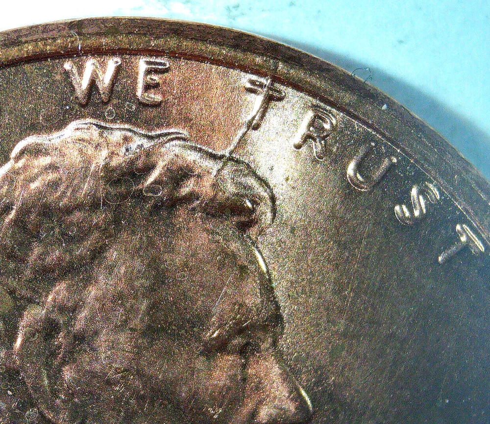 2022 P Lincoln cent Spike Head error plus additional reverse die crack