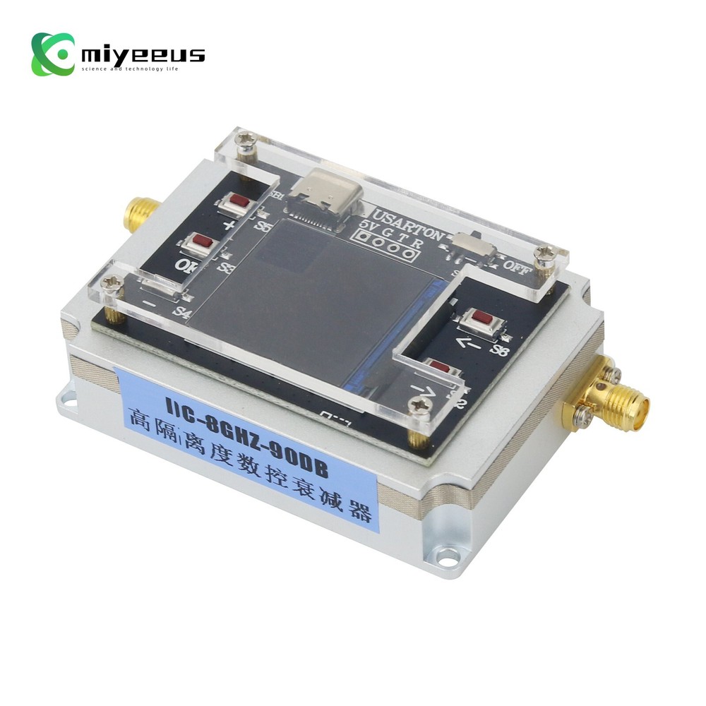 1.3-in TFT Screen DC-8GHz Digital Programmable Attenuator Isolation Attenuator