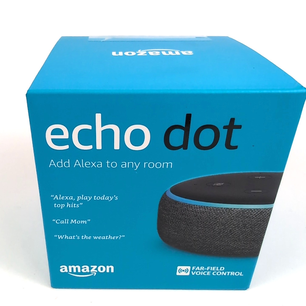 Amazon Echo Dot 3rd Generation Smart Speaker with Alexa Voice Control Charcoal