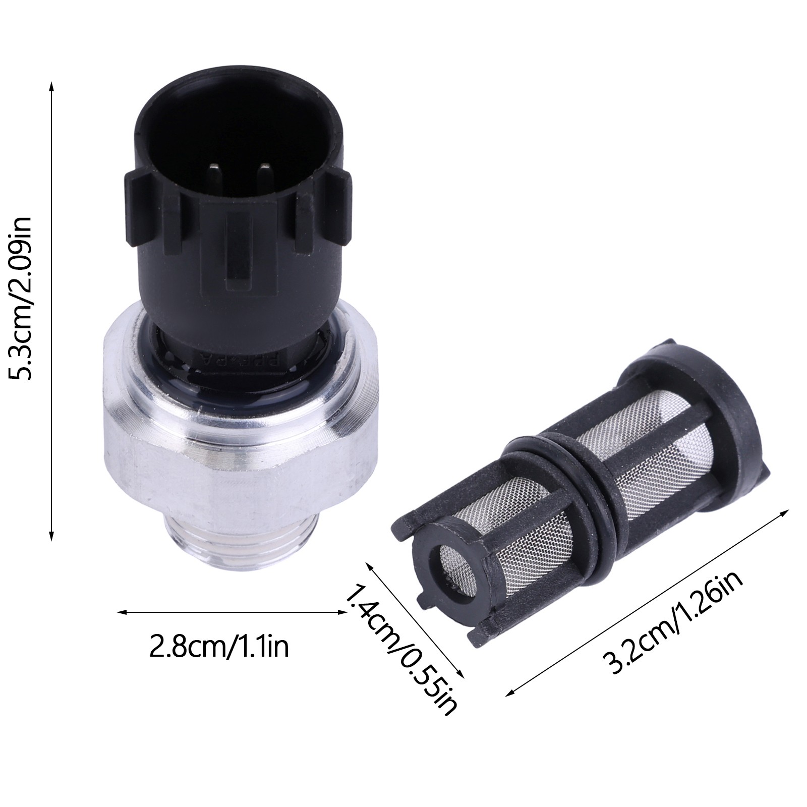 Oil Pressure Sensor With Filter 12673134 For 09-17 Chevrolet Silverado 5.3L 6.2