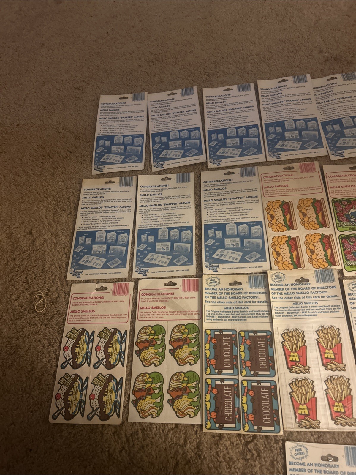 Mello Smellos Scratch & Smell Stickers Lot of (22) Packs Stickers New (34 Scent)