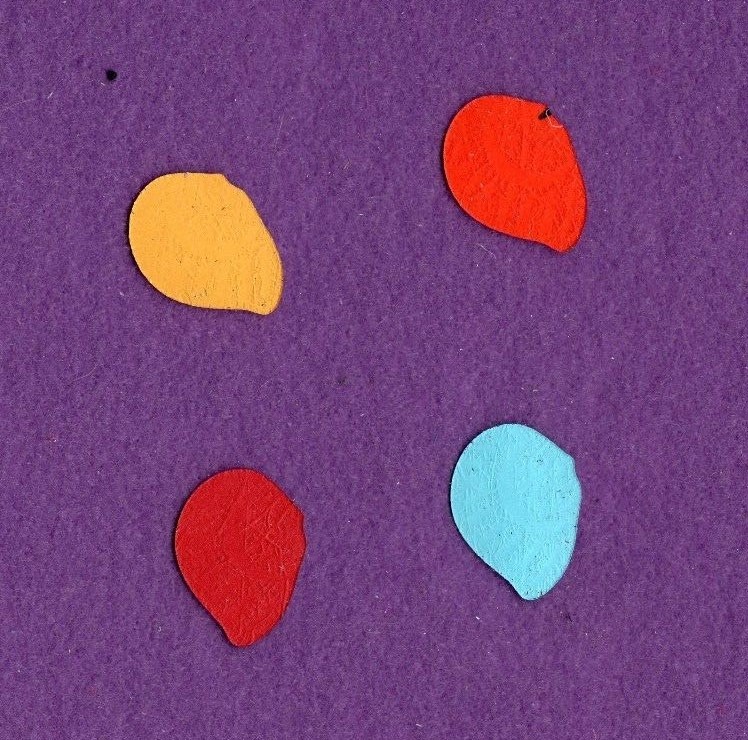 SEA SHELLS # 3 die cuts scrapbook cards