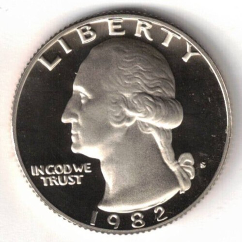 1982-S San Francisco 25 Cent Proof Washington Quarters!