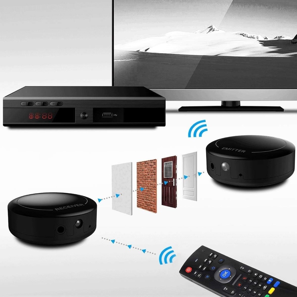 Fourair IR Repeater Kit Wireless Remote Control Extender 700ft Range