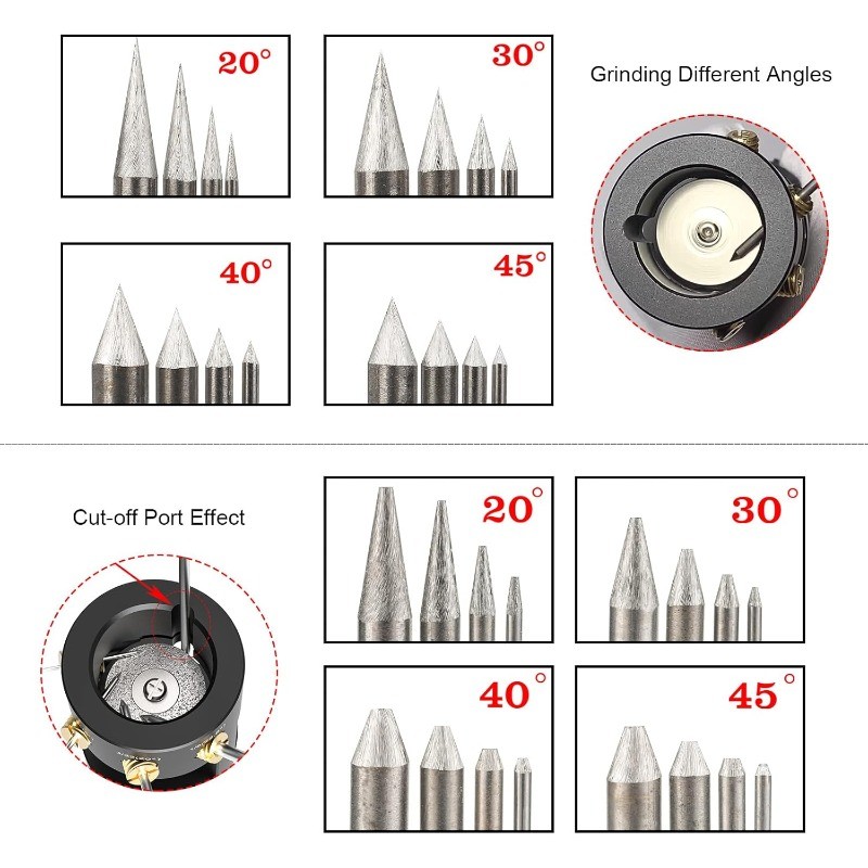 Tungsten Electrode Sharpener Grinder TIG welding Four-angle Tungsten Electrode