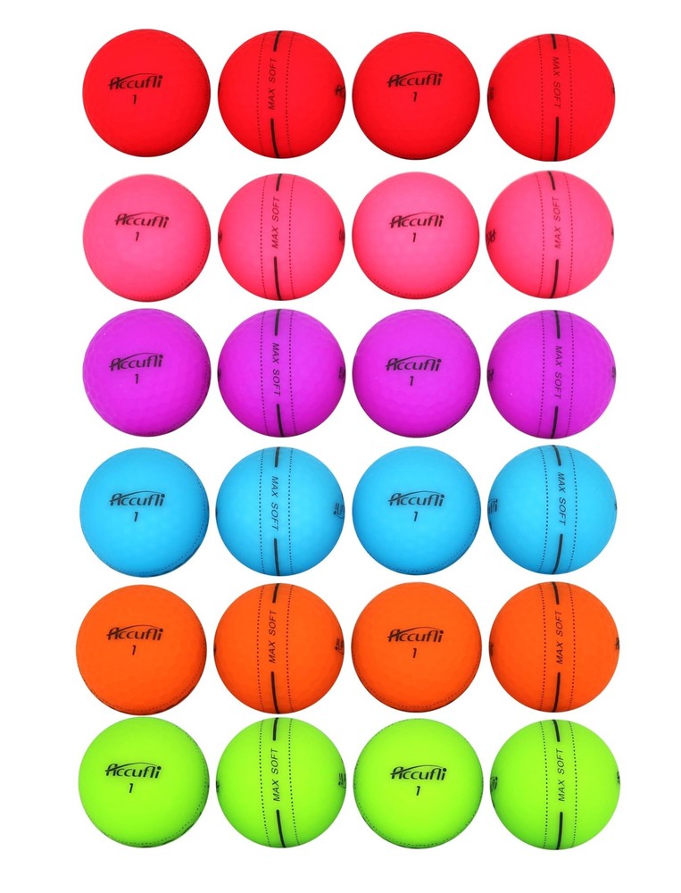 ACCUFLI Max Soft Golf Balls Matte 24-Pack