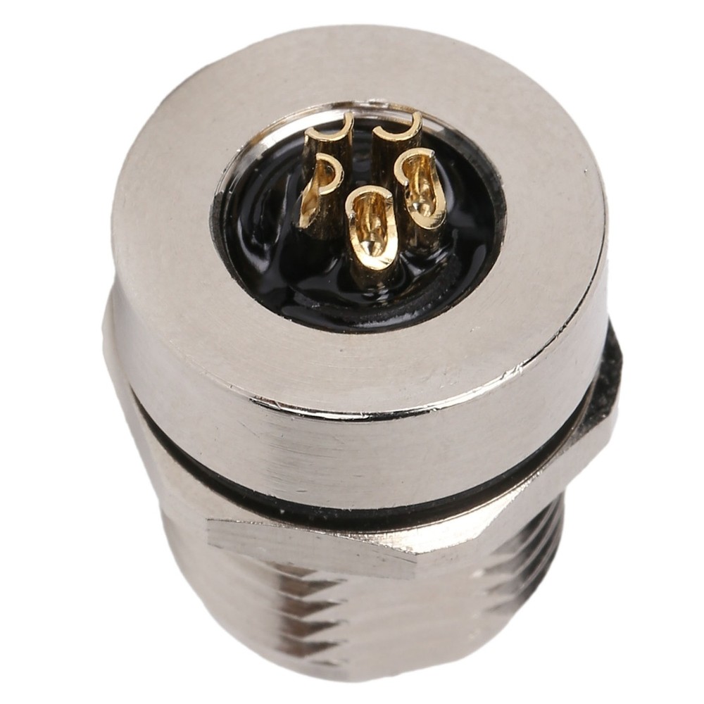 M8FS5 Panel Mounted Socket M8 IP67 Connector 5pin Plug Adapter Connector❀