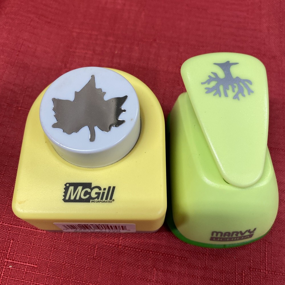 McGill & Marvy Uchida Maple Leaf & Oak Tree Paper Punch