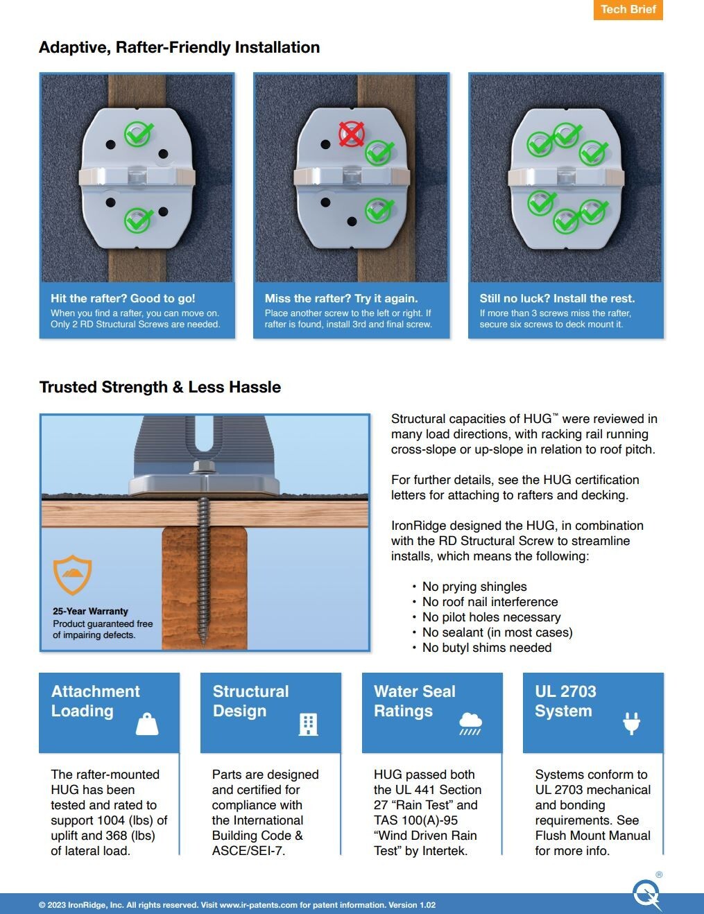 IronRidge QM-HUG-01-B1 QuickMount Halo UltraGrip in Black