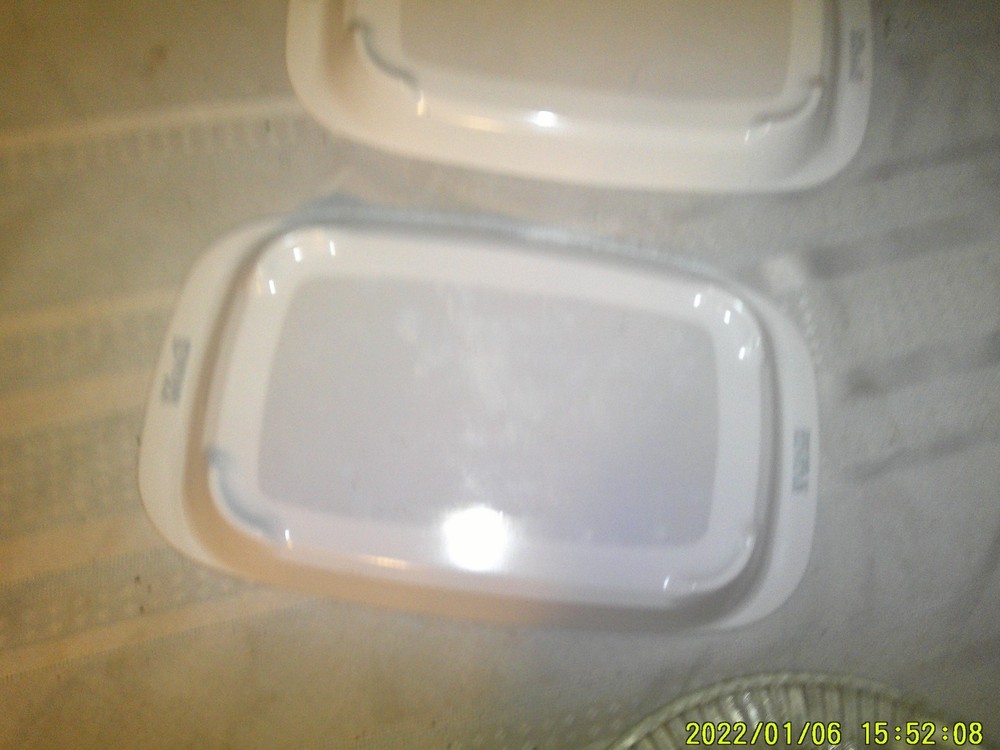 2 MATCHING CORNING WARE PORCELAIN WHITE SQUARE TRAYS