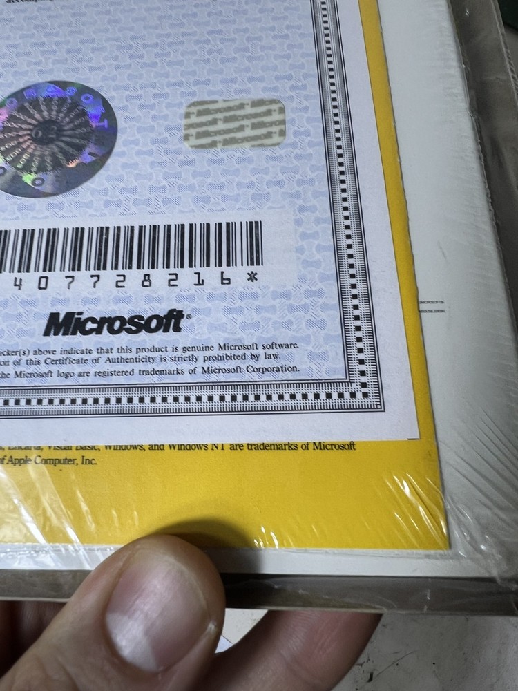 Microsoft© MS-DOS® 6.2 w/COA User's Guide and 3.5" Diskettes NEW UNOPENED SEALED