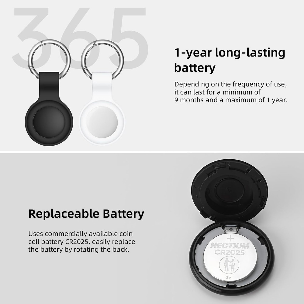 Air Tracker Tags-4 Pack[Apple MFi Certified] (iOS Only), Bluetooth Tracker fo...