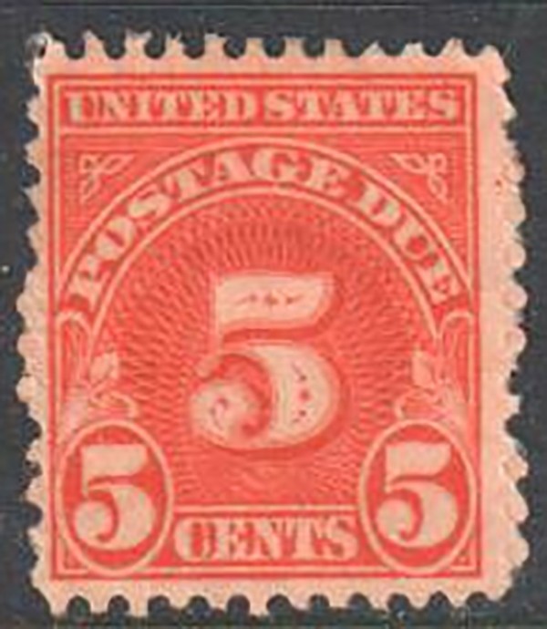 SC#J83 - 5c Postage Due Single MNG