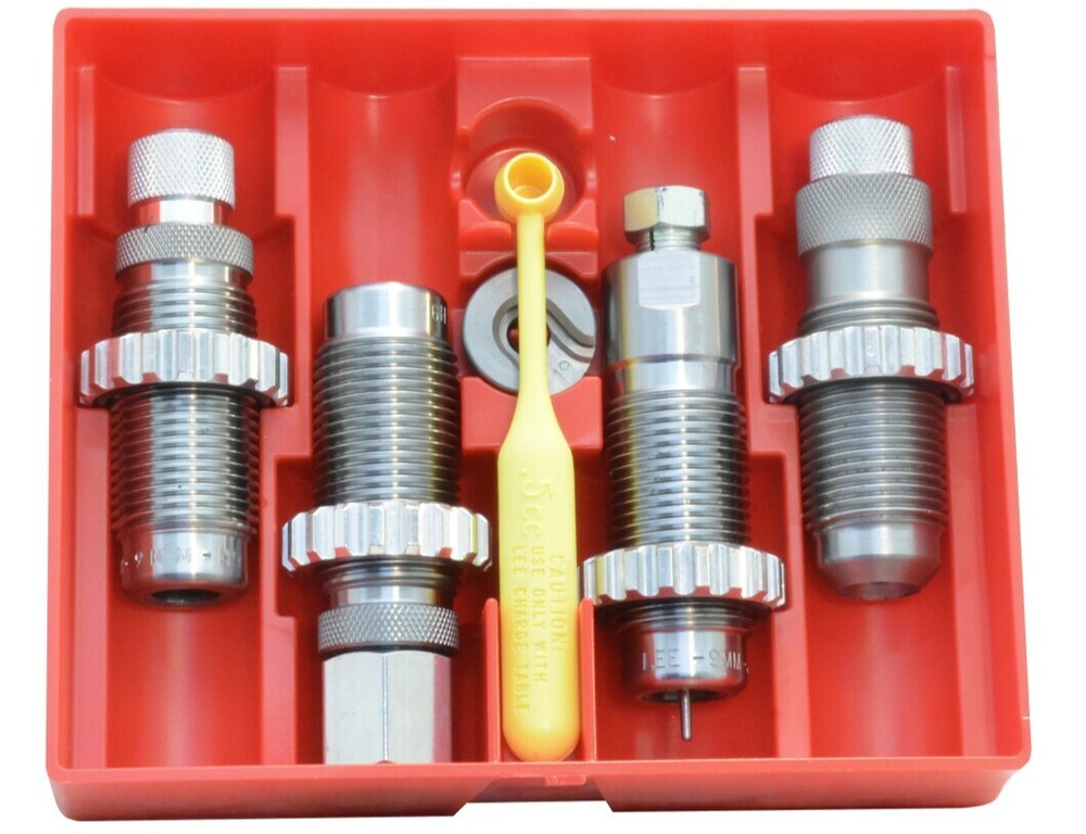 LEE Deluxe Carbide 4 Die Set 9mm 90963 SAME DAY PRIORITY MAIL SHIPPING