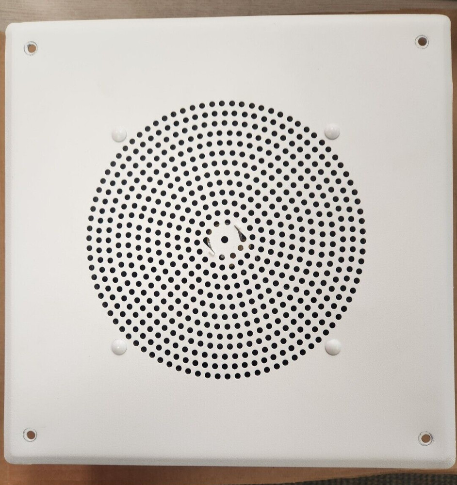 Valcom V-1920C 8" Amplified Ceiling Speaker Square Grille