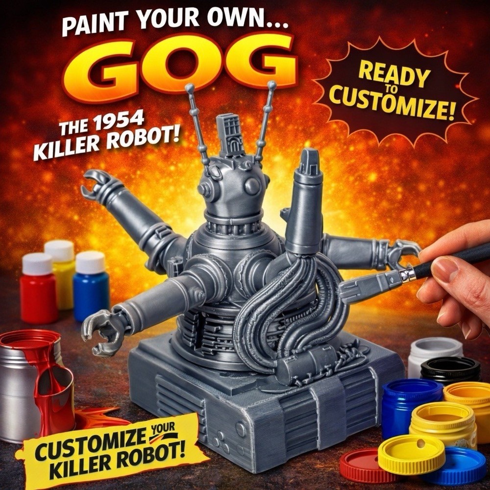 Gog (1954) Killer Robot Paintable Toy