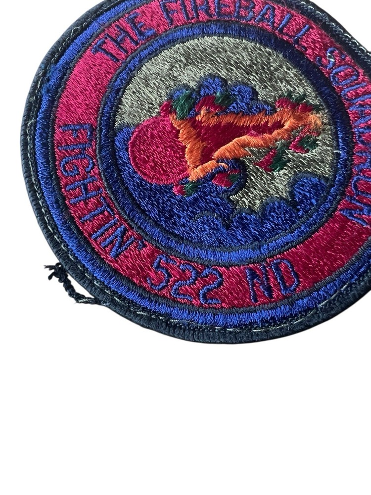 US AIR FORCE 522nd FIREBALL FIGHTER SQUADRON PATCH USAF