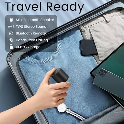 Mini Bluetooth Speaker – Small Portable Tiny Bluetooth Speakers Wireless with