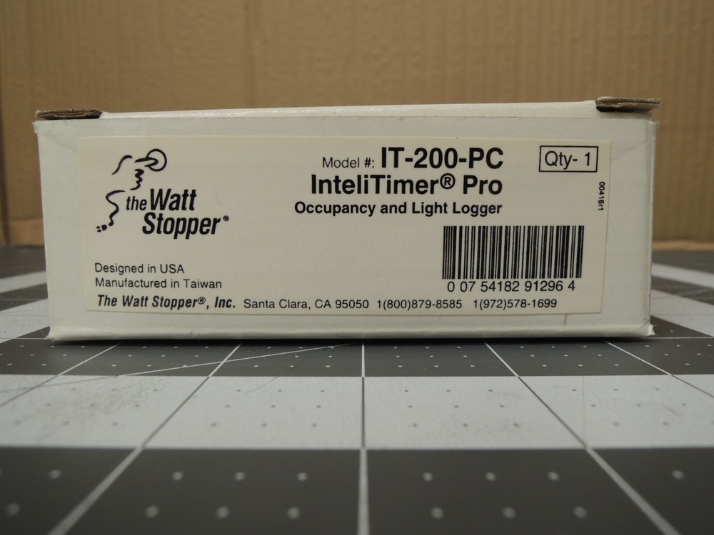 Wattstopper IT-200-PC InteliTimer Pro Occupancy Sensor and Light Logger White