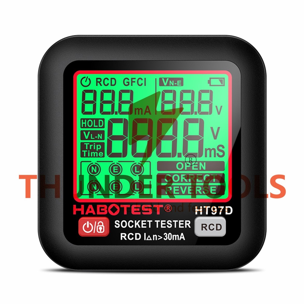 Thunder Tools HABOTEST HT97D Digital Socket Tester Voltage Test