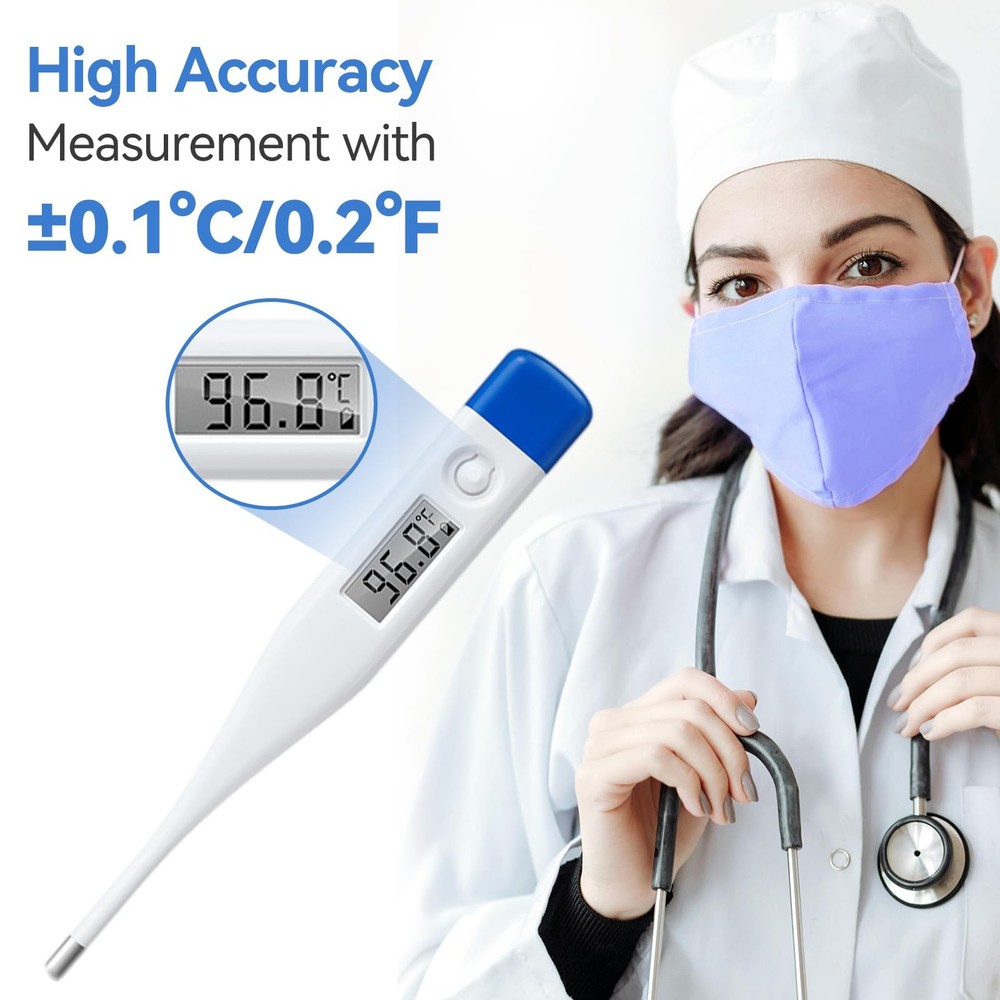 Berrcom Digital Thermometer Oral Rectal Underarm