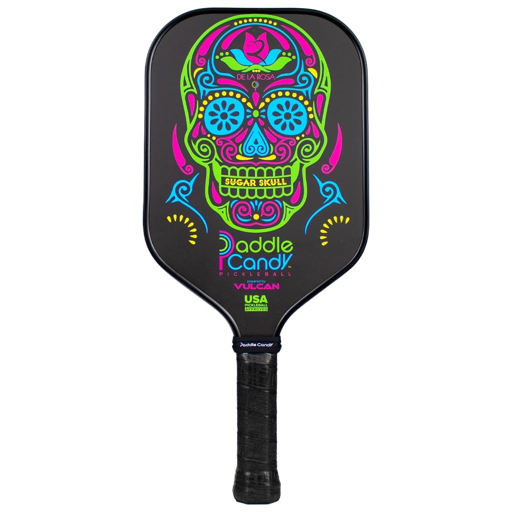 | Paddle Candy Sugar Skull Pickleball Paddle | Hybrid Performance | Polypropy...