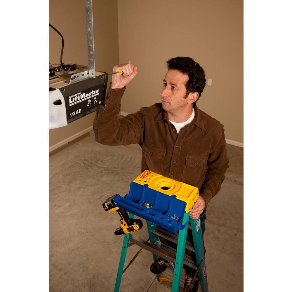 Job Caddy Lock-In Accessory for Fiberglass Step Ladders