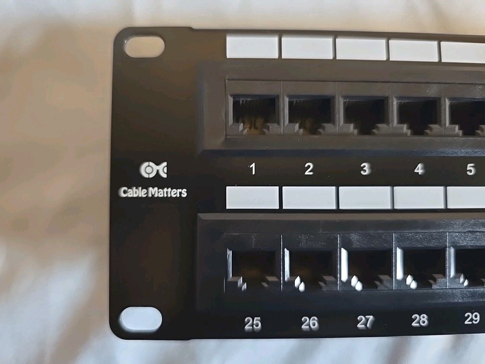 Cable Matters [UL Listed] 48 Port Patch Panel Rackmount or Wall 19-Inch, 2U Cat6