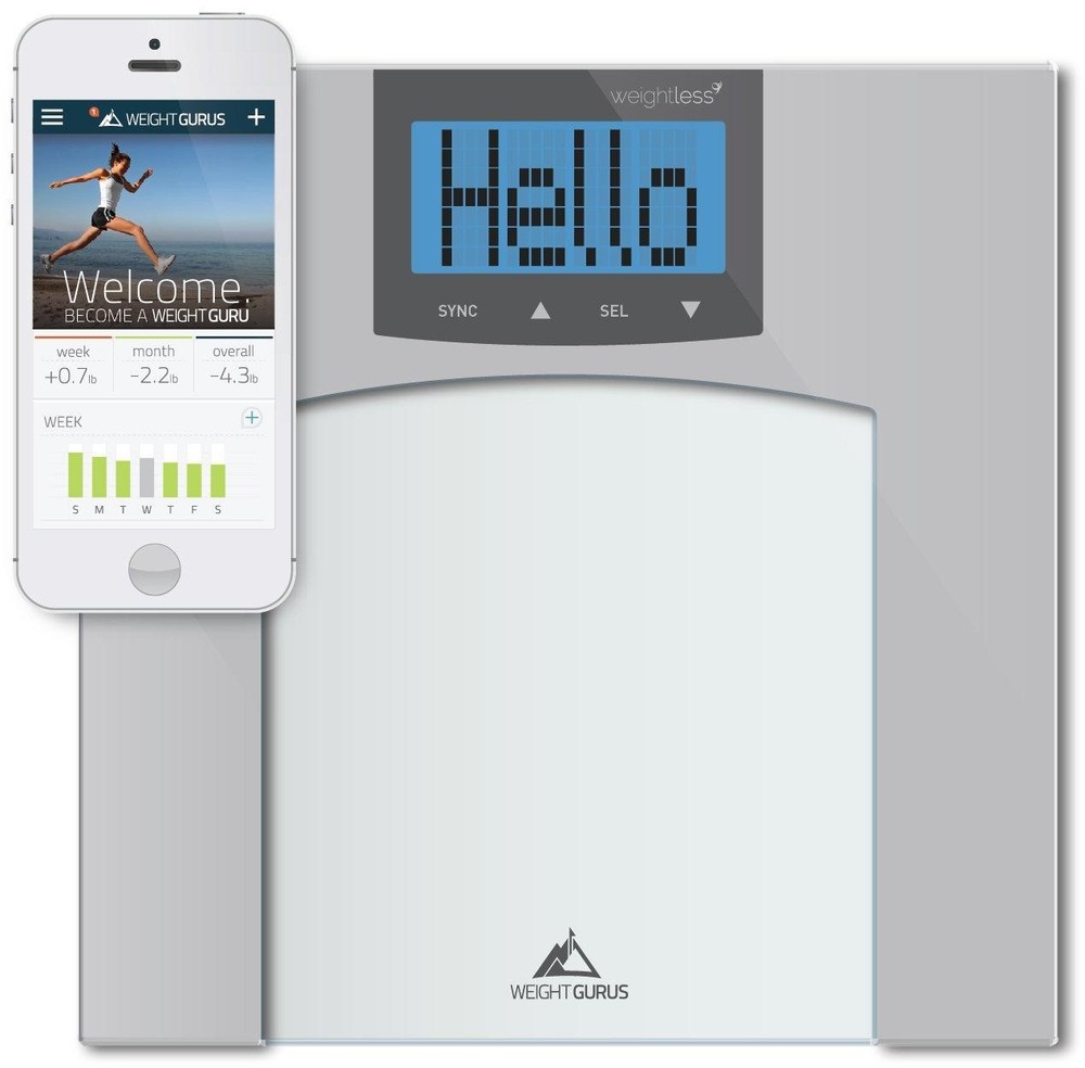 Weight Gurus Digital Bathroom Scale Clear