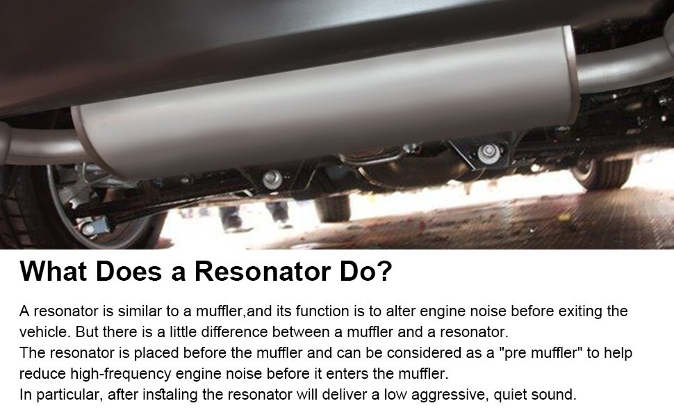 3'' Ultra Quiet Muffler Resonator Exhaust Vibrant Resonator