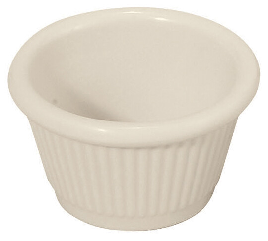 1-1/2oz Fluted Ramekins, Bone (8 Dozen)