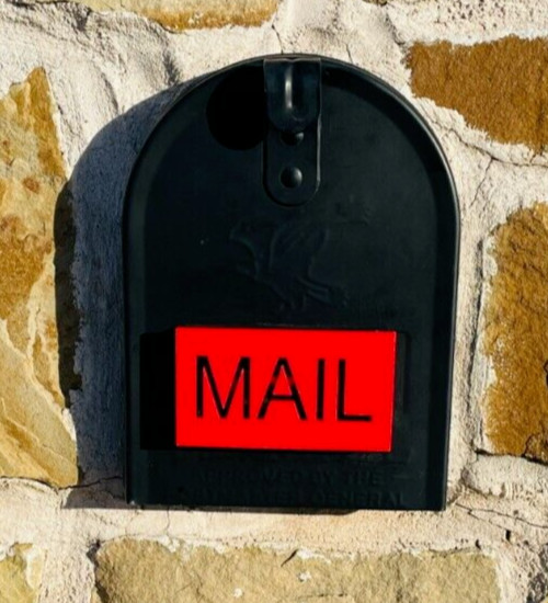 MAIL Design Mailbox Flag | Weatherproof & Durable for Brick Mailboxes